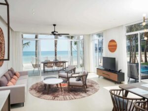 Three-Bedroom Beachfront Villa with Private Pool