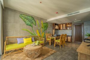 Family Room with Mountain View