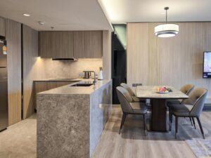 One-Bedroom Premier Corner King Suite with Balcony