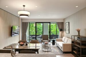 One-Bedroom Premier Corner King Suite with Balcony