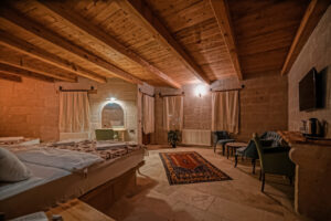 Triple Cave Room with Balcony